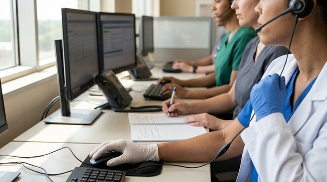 Clinical Call Center Platform with Integrated Telephony